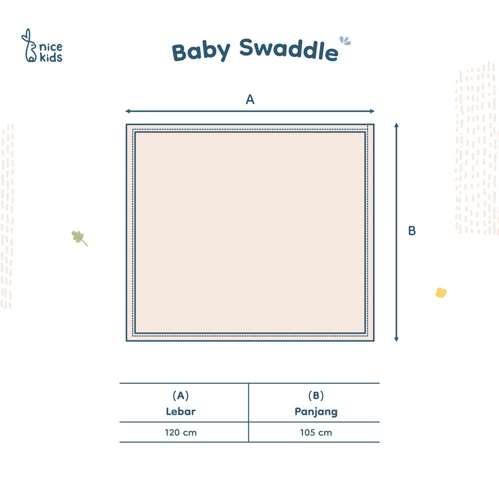 Nice Kids - Multi-Use Swaddle Baby New Born (Bedong Bayi Baru Lahir Unisex)