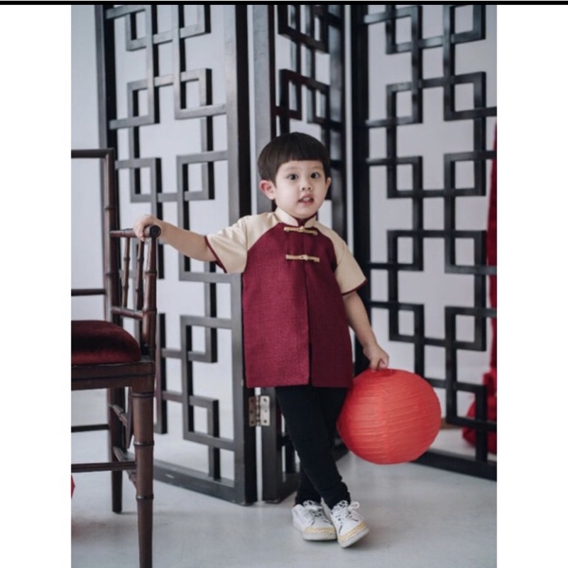 Baju imlek anak (choengsam) laki-laki