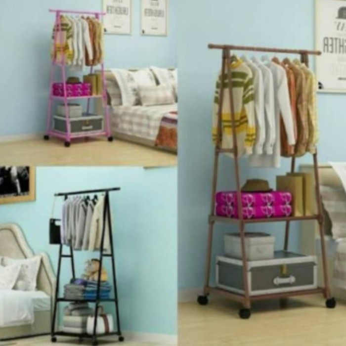 best seller] Rak Baju Triangle Stand Hanger Rakitan