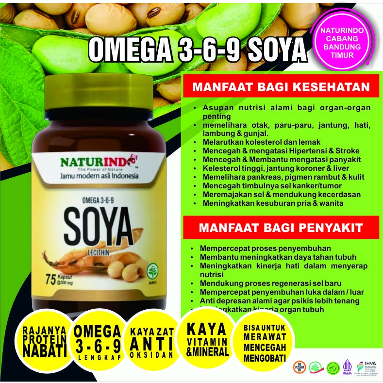 omega,3,6,9  Sumber Nutrisi Harian Keluarga Sehat Omega 3 6 9 Soya Lechitin Naturindo
