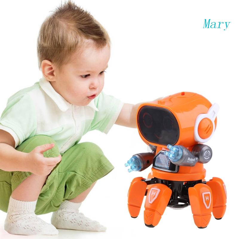 Mary Dancing Walking Robot Untuk Anak Laki-Laki &amp; Perempuan Anak Atau Balita Mainan Bayi Musik