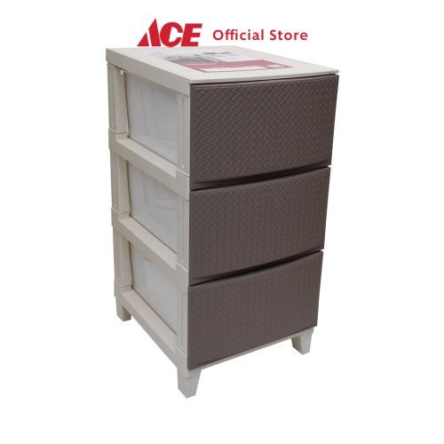 Laci Ace - Krishome Laci Penyimpanan 3 Tingkat - Taupe