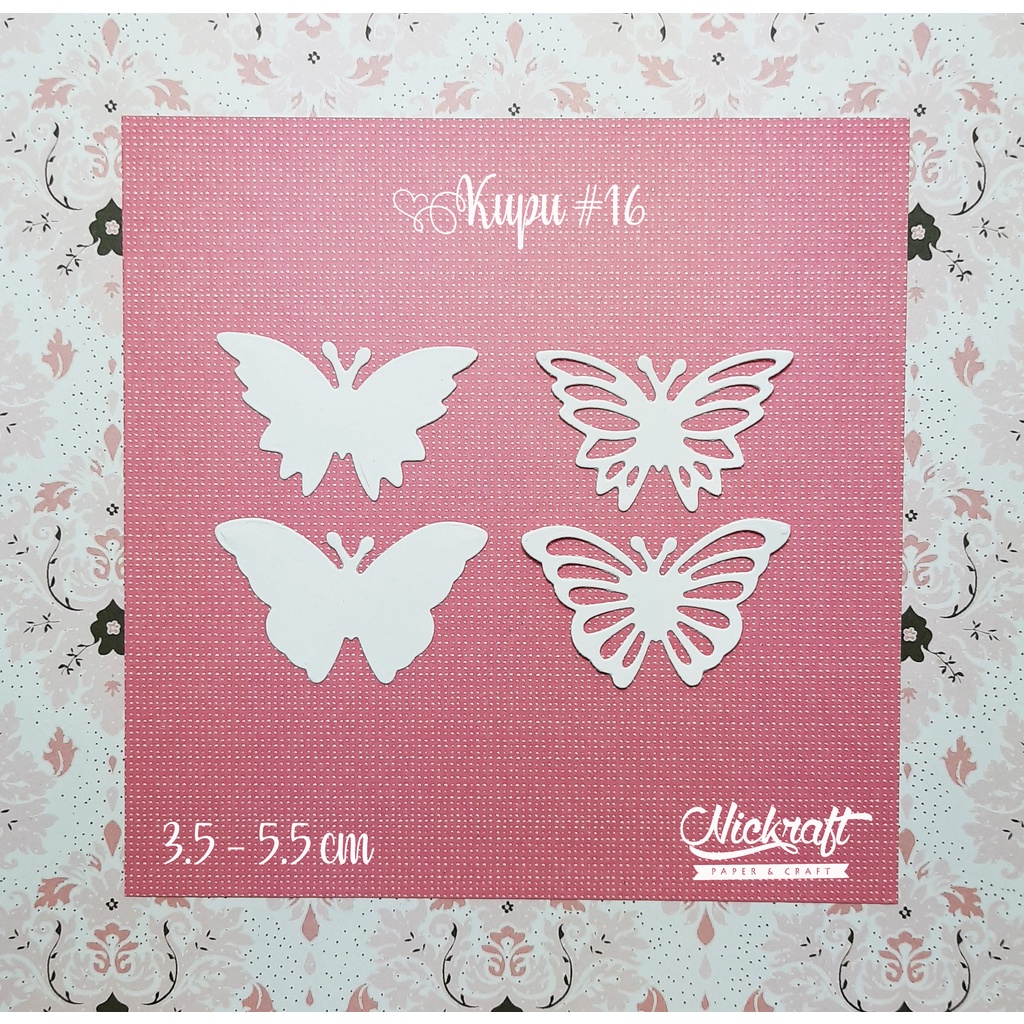 

KUPU #16 - Bahan Scrapbook Kupu Kertas Butterfly Butterflies