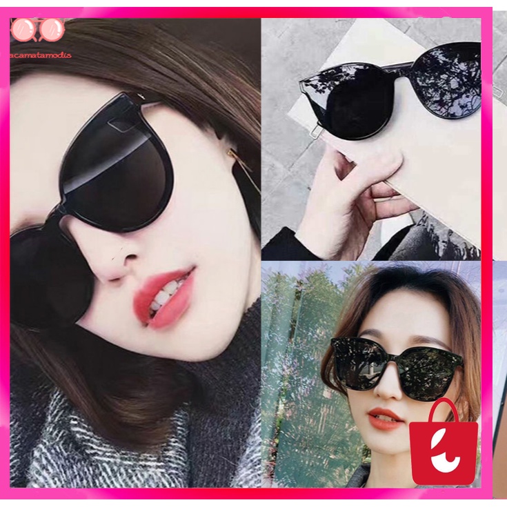 ✅ BISA COD Kacamata Hitam Pria Wanita Korea Fashion Perlindungan UV Baru Kacamata Hitam Bingkai Besar fashion simple murah