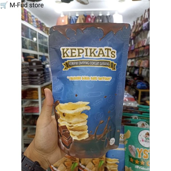 

Keripik emping coklat khas Sabang Aceh / cemilan keripik emping coklat