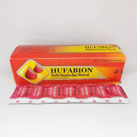 Hufabion Strip Multivitamin Dan Mineral Penambah Darah Strip ORIGINAL-BPOM