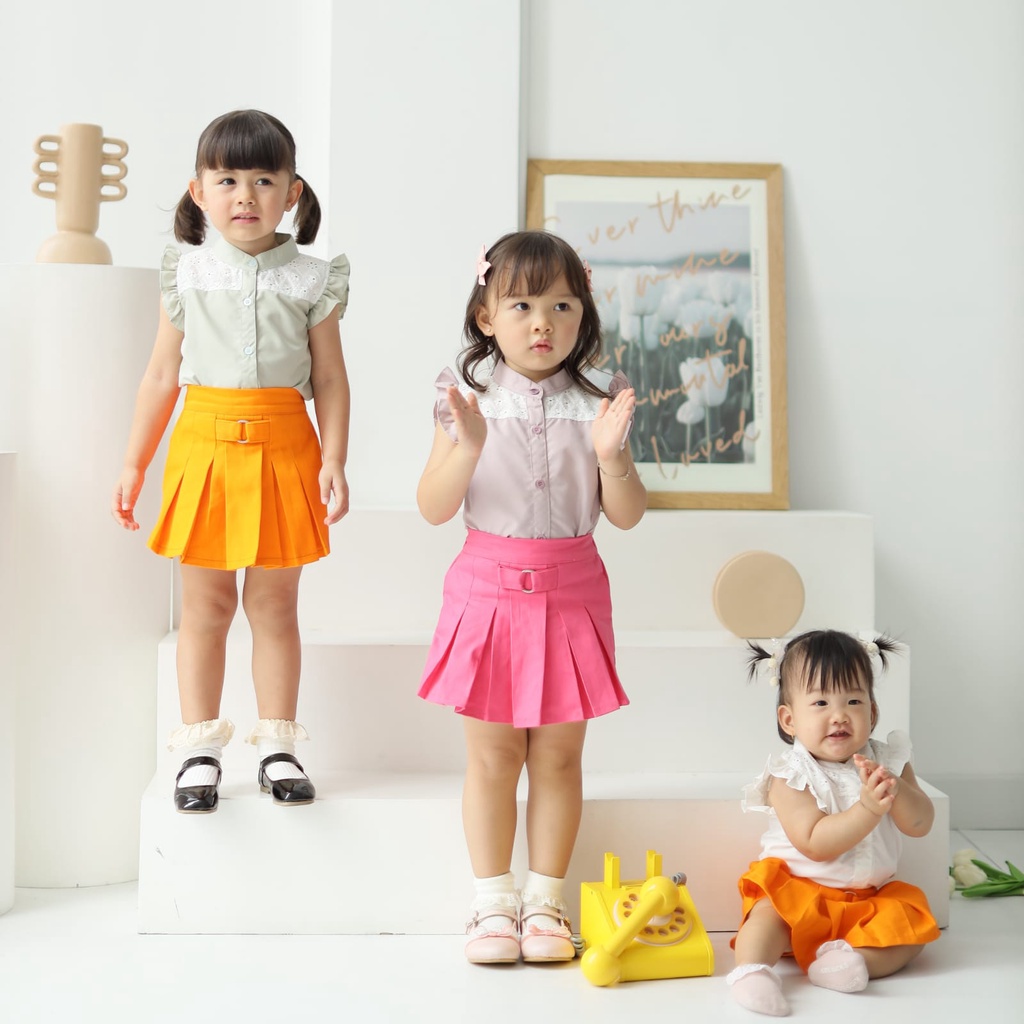 KIDDIEPODS - Scarlet Top / Baju anak perempuan / Blouse Anak perempuan / Atasan anak perempuan 1-10 tahun