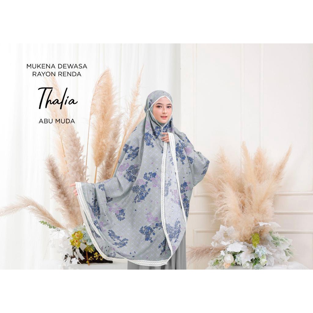 Mukena THALIA | Mukena Rayon Renda | Mukena Travel | Free Bag