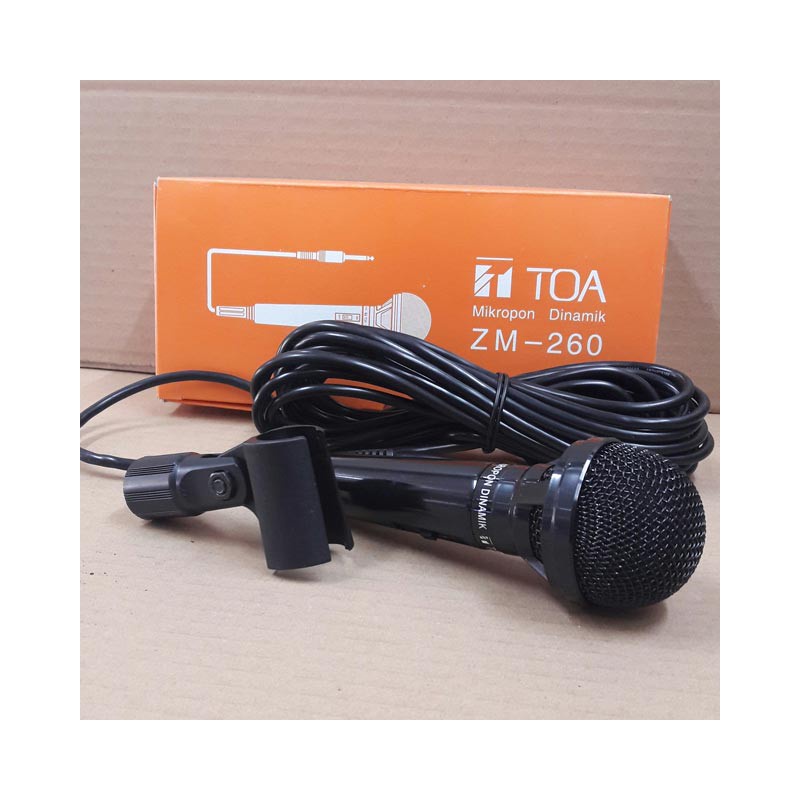 MICROPHONE MIC KABEL TOA PANJANG KABEL 7,5 METER TYPE ZM 260