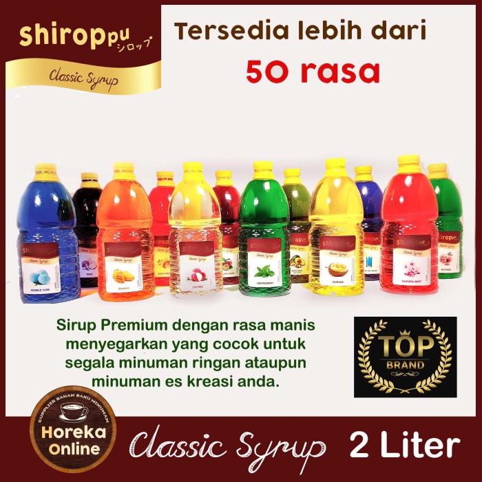 

SYRUP CLASSIC SHIROPPU 2 LITER SIRUP MANIS MENYEGARKAN PREMIUM QUALITY