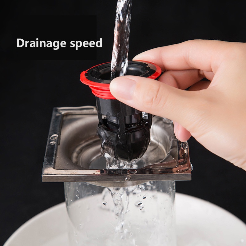 ღ Floor Drain Filter Rambut Stopper Silikon Toilet Deodoran Floor Drain Inti Saluran Pembuangan Pest Control Drain Mandi Serangga Mencegah Anti menyumbat Aksesoris