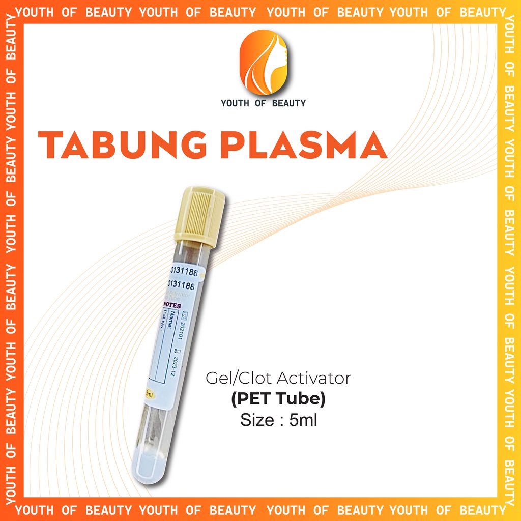 Tabung Centrifuge PRP 5ML Plasma Darah Kesehatan Perawatan Wanita