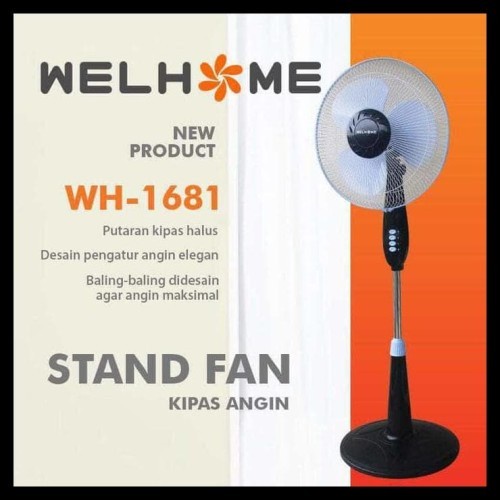 WELHOME WH-1682 Stand Fan ORIGINAL.
