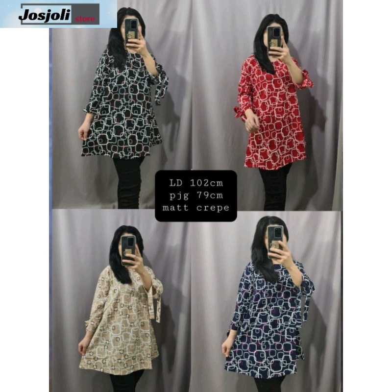 JOSJOLI_STORE/Sale Atasan Wanita/Baju Blouse Wanita/Baju Santai Kekinian/Realpict