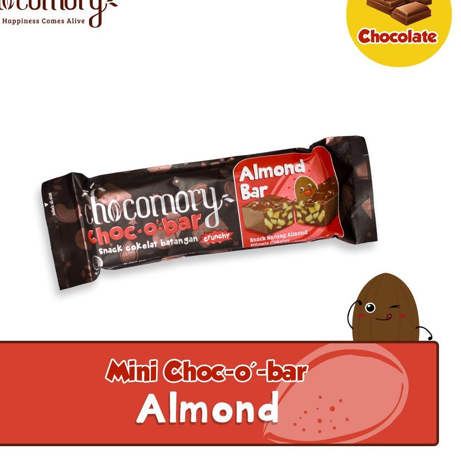 

TrxFf4F9 Chocomory Mini Choco Bar Almond Bar 45 Gr x 1 Pc