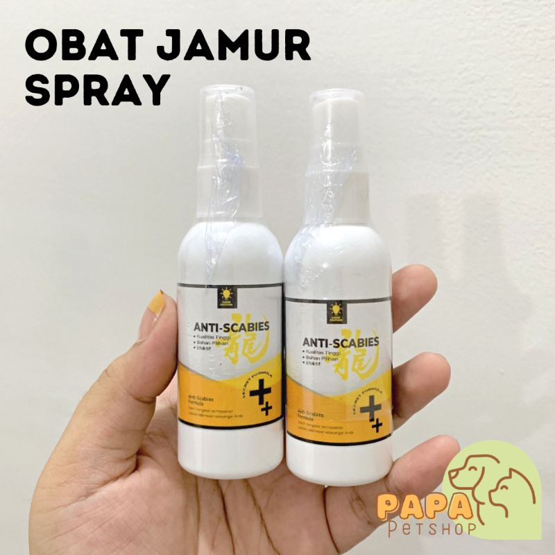 Anti Scabies Scadix obat jamur Spray scabies semprot infeksi kulit kucing ring worm aman untuk kitten jamur