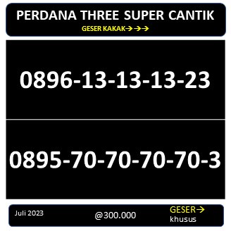 PERDANA THREE TRHEE TRI KHUSUS SUPER CANTIK