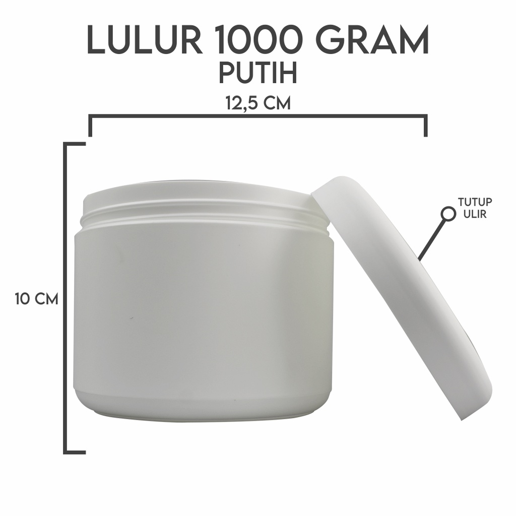 POT LULUR 1KG/1000GR PUTIH SUSU