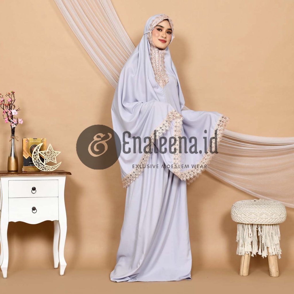 [COD] Mukena Dewasa Travelling Cinta 2in1 Katun Premium