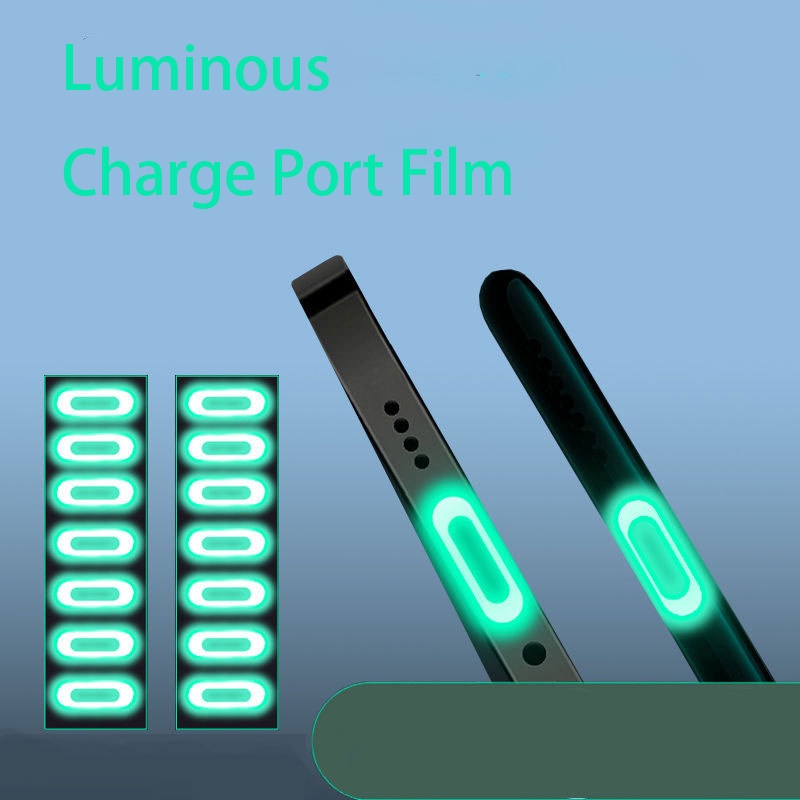 [Harga Grosir]5pcs Stiker Pelindung Port Charging Micro USB / Type C Universal Anti Gores