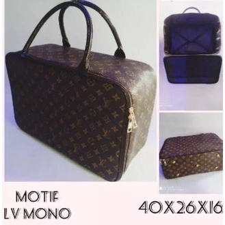 TRAVEL BAG LV Waterproof Sintesis PREMIUM LEATHER - Tas Koper Kulit MONO DAMIER COAC GG