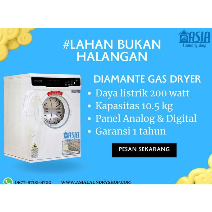 Mesin Pengering Pakaian Dryer Konversi Gas DIAMANTE