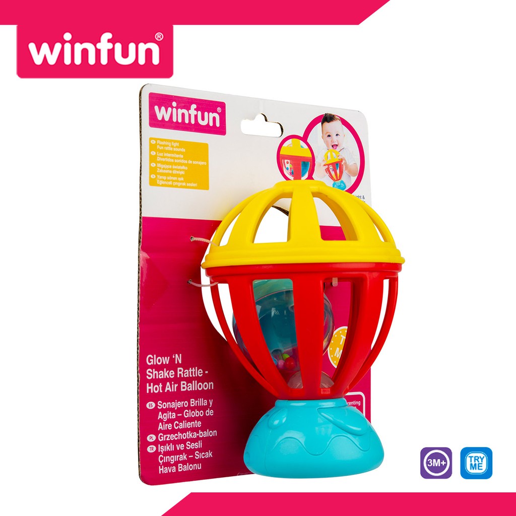 WINFUN GLOW 'N SHAKE RATTLE - HOT AIR BALLOON - 0244 / W000244