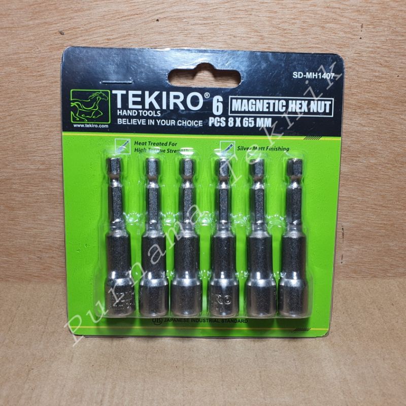 Tekiro Magnetic Nut Tekiro 8 x 65  Mata Untuk Baut Baja Ringan Mata Taso - Satuan