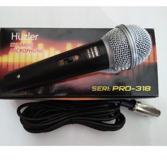 Diskon[TD4]-Mic Kabel HUZLER PRO 318 Dynamic Microphone