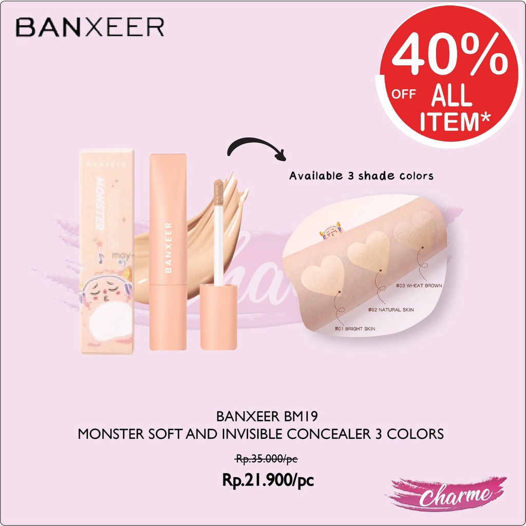 (READY &amp; ORI) Banxeer Monster Soft &amp; Invisible 3 Colors Concealer BM19