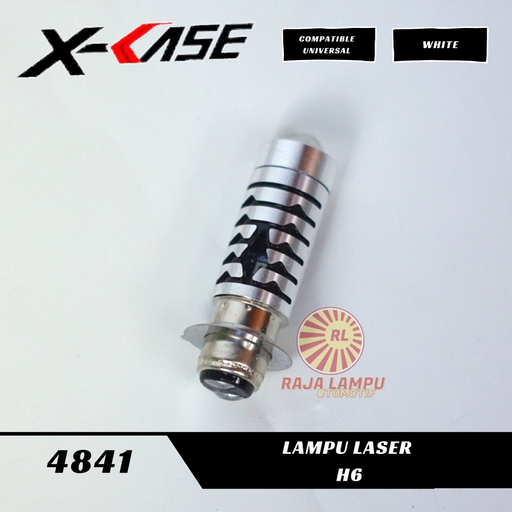 LAMPU LED MOTOR H6 LASER 2 WARNA PUTIH KUNING SENJA BIRU DIAMOND LED H6 LASER MOTOR UNIVERSAL BOHLAM