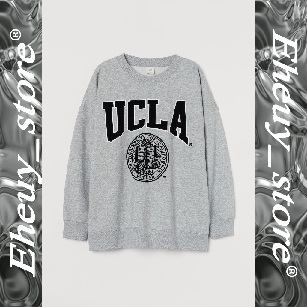 Crewneck H*M Ucla Original Crewneck UCLA HnM Sweater ucla hitam hijau abu abu crewneck ucla hnm UCLA