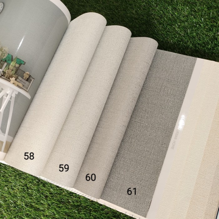 Wallpaper Wallpaper Dinding Polos Abu Fabric Texture