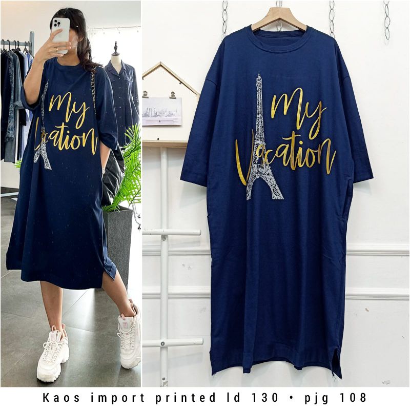 M361 TUNIK NEW PRINTED KAOS IMPORT LD 130 SUPER JUMBO WANITA MUSLIMAH KEKINIAN VIRAL ORIGINAL REAL P