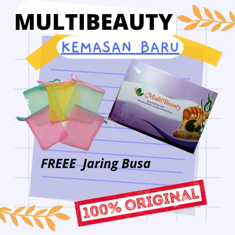 Multi Beauty Soap BPOM / Multi Beauty Soap Ori / Multi Beauty Perawatan Jerawat / Sabun Untuk Keseha