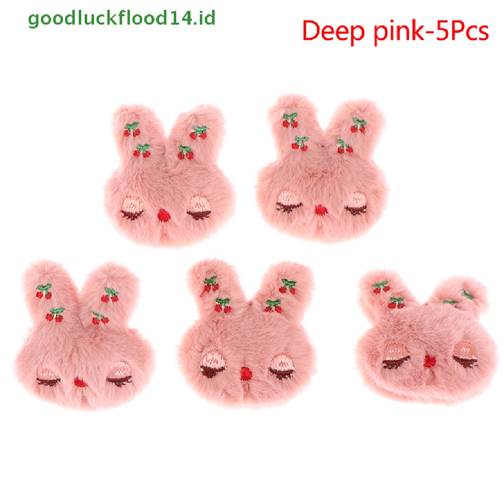 [GOOGFOUR] 5pcs Squing Rabbit Plush Patch Bros Tas Mantel Sweater Syal Lencana Pin Dekorasi [TOP]