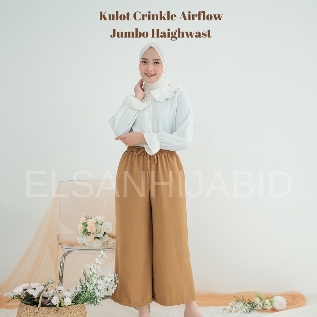 CELANA KULOT CRINKLE AIRFLOW PREMIUM JUMBO HAIGHWAIST