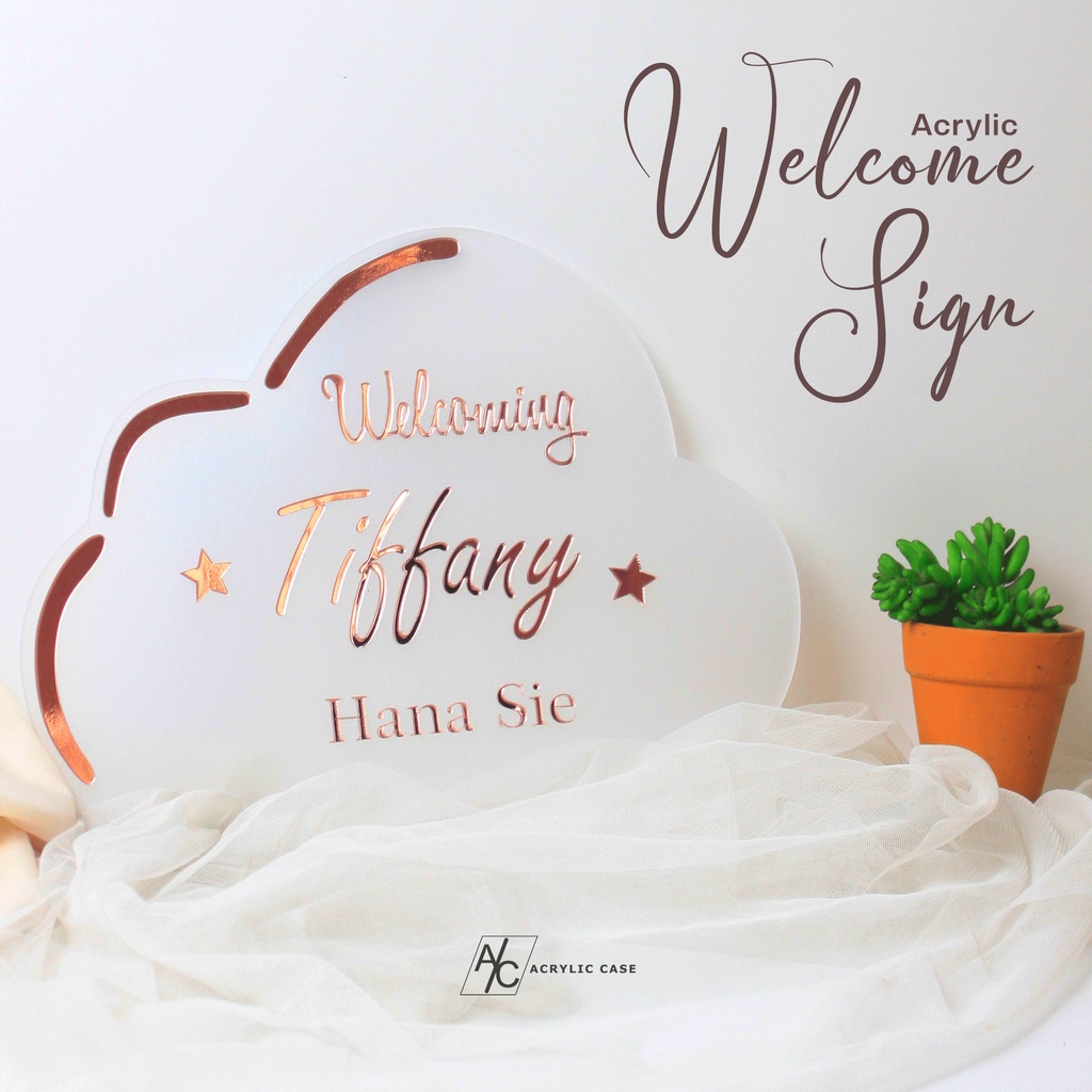 Hospital Board / Akrilik / Acrylic / Acrylic Letter Board / Akrilik Letter Board Baby / Papan Nama A