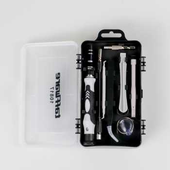 satu set 115 in 1 Screwdriver Set Reparasi Smartphone Laptop Precision - 10817 Screwdriver set dari Taffware ini hadir dengan 115 alat dengan kualitas besi yang kuat dan tahan lama  cocok untuk otak atik hp elektol lainya