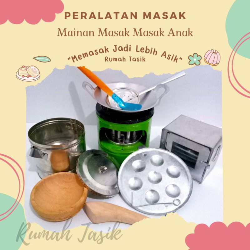 Kitchenset Mainan Masak Masakan Anak Tradisional Paket RT002