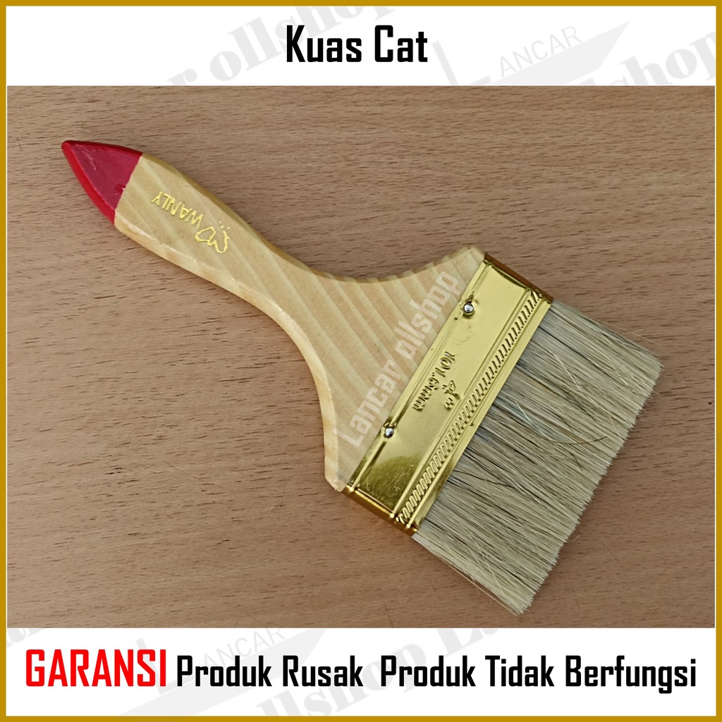 Kuas Cat Tembok / Kuas cat gagang kayu 4 inch