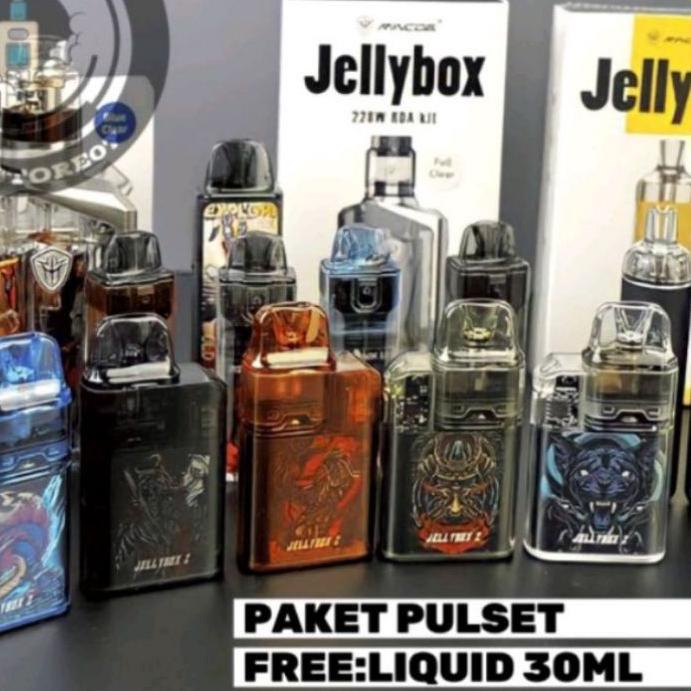 Terbaru (COD) (COD) elektronik kecil lainnya BARU vapee vapoor jelly box full sett termurah original hobi.. My one jaya