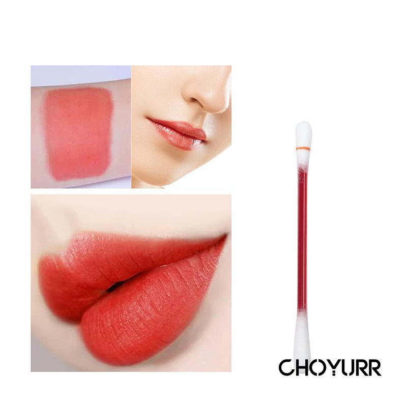 【COD】Lipstik Lip Glaze 1.5ml Kapas Swab Tahan Lama Tahan Air Kuas Bibir Non-Lengket Cotton Swab Lipstik Lip Glaze Portabel Dan Praktis-CH