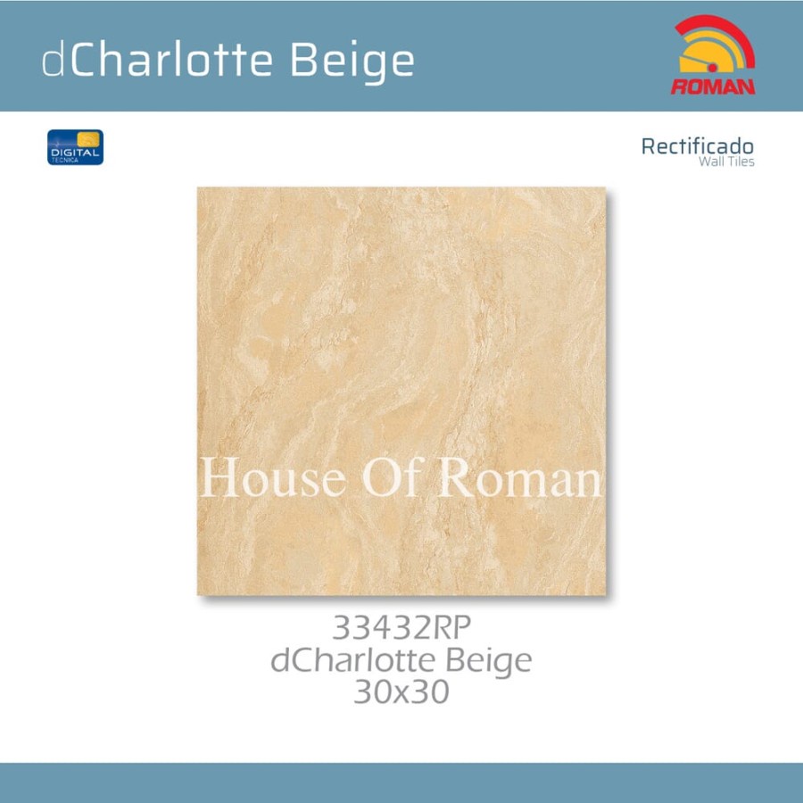 ROMAN KERAMIK DCHARLOTTE BEIGE 30X30RMF 33432RP (ROMAN HOUSE OF ROMAN)