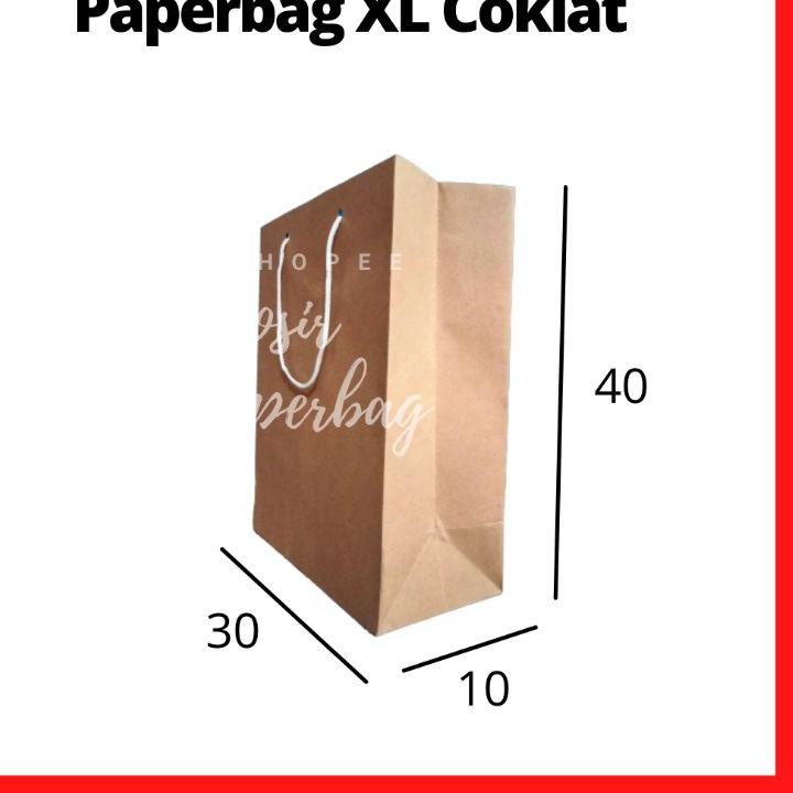 

FEB407 Tas kertas/ paperbag polos coklat XL 30 x 40 <<>>
