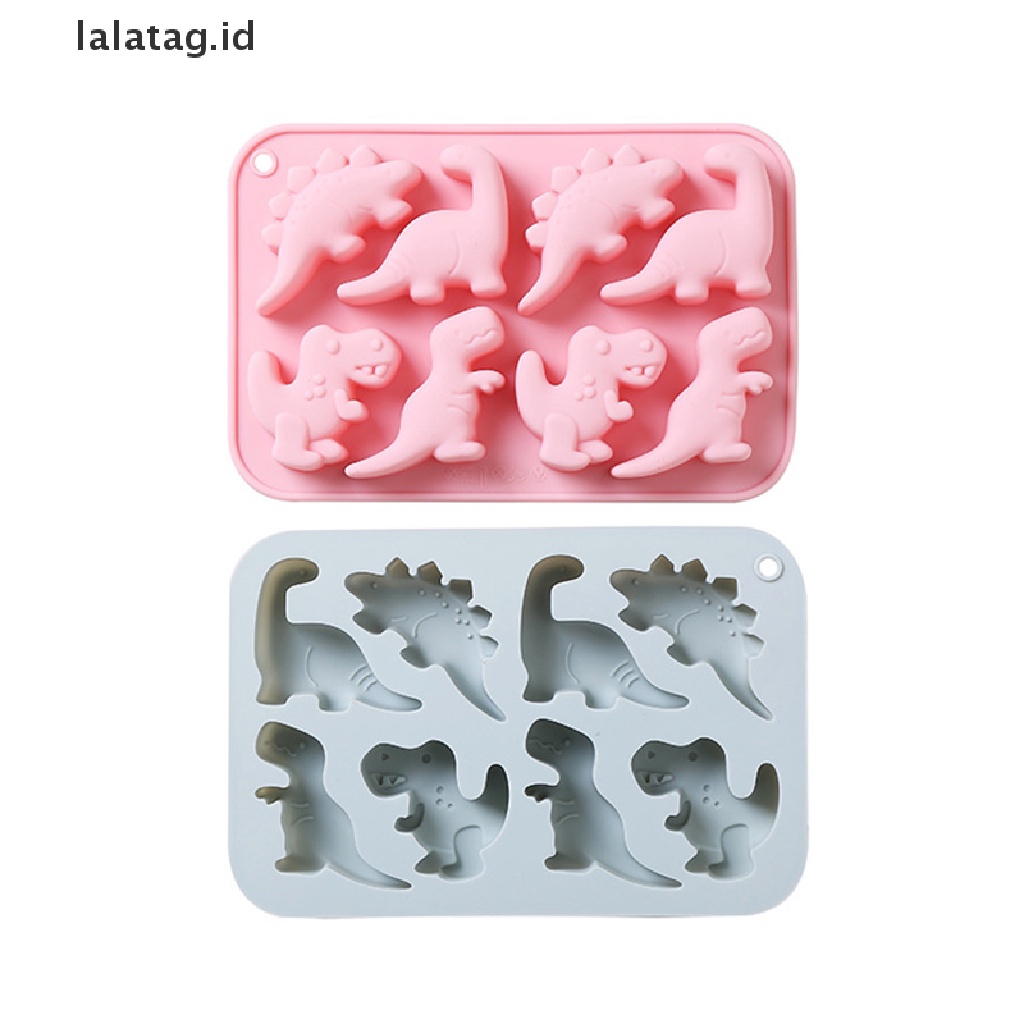 [lalatag] Cetakan Fondant Silikon Dinosaurus 3D Kue Coklat Sabun Craft Baking Molds [ID]