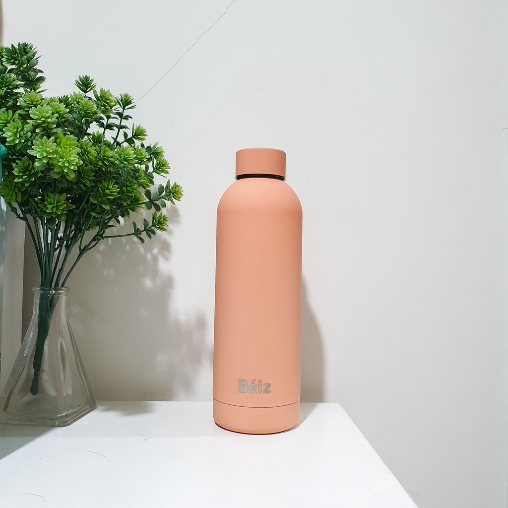 Pink Doff  - Beiz  Botol Minum Stainless Steel limited edition- 500ML