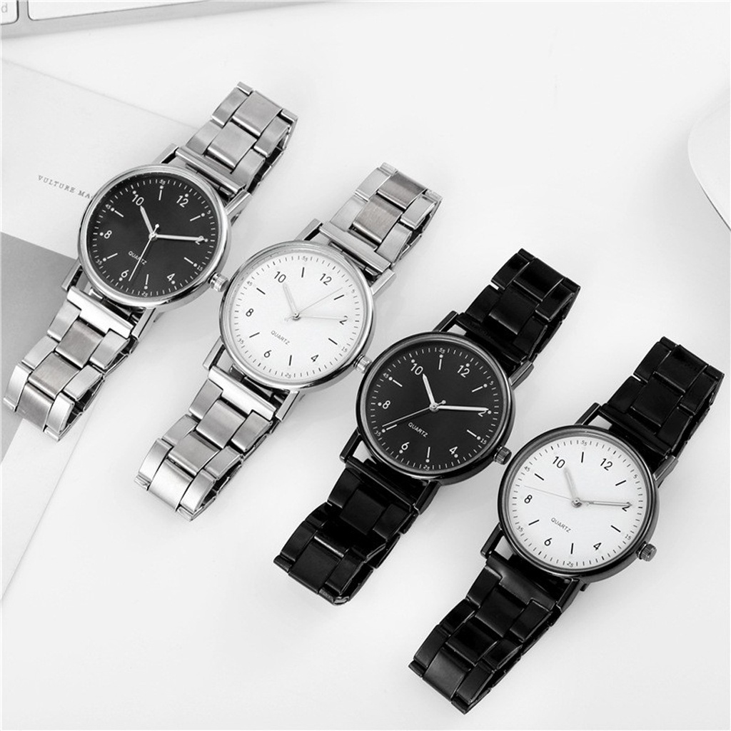 INDOMINI Jam Tangan Analog Strap Stainless Steel Casual Quartz Unisex Fashion Watch Analog Import JT056