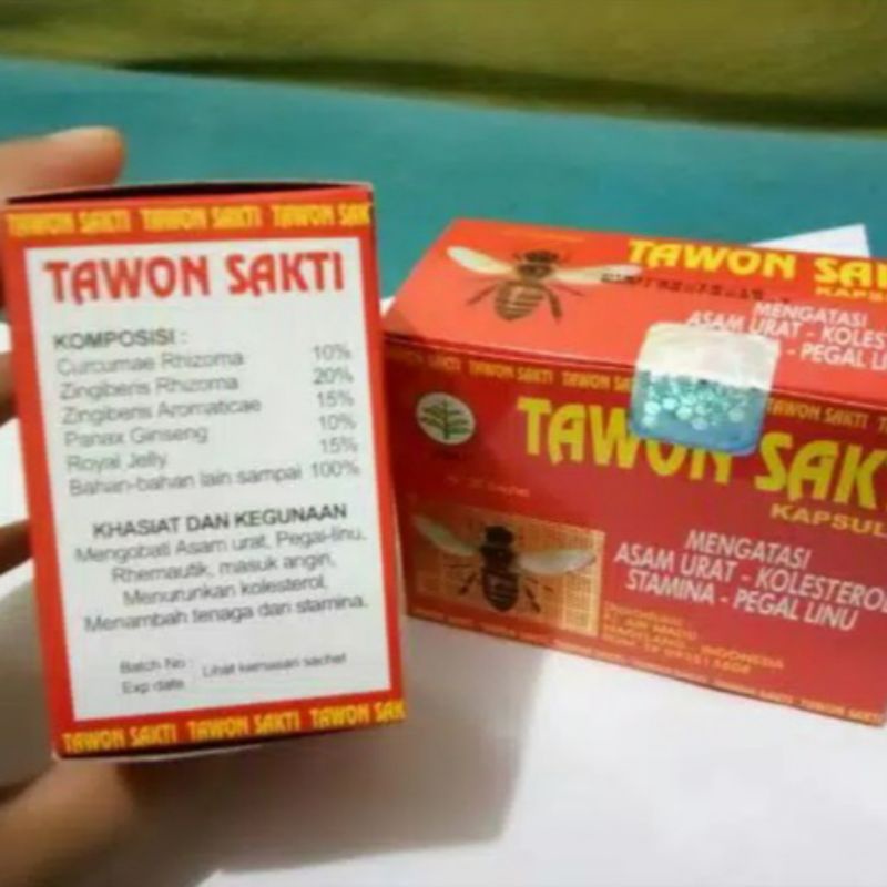 

Kapsul (Tawon) Sakti Original Asli Obat Asam Urat Kolesterol Pegal Linu Rematik Masuk Angin