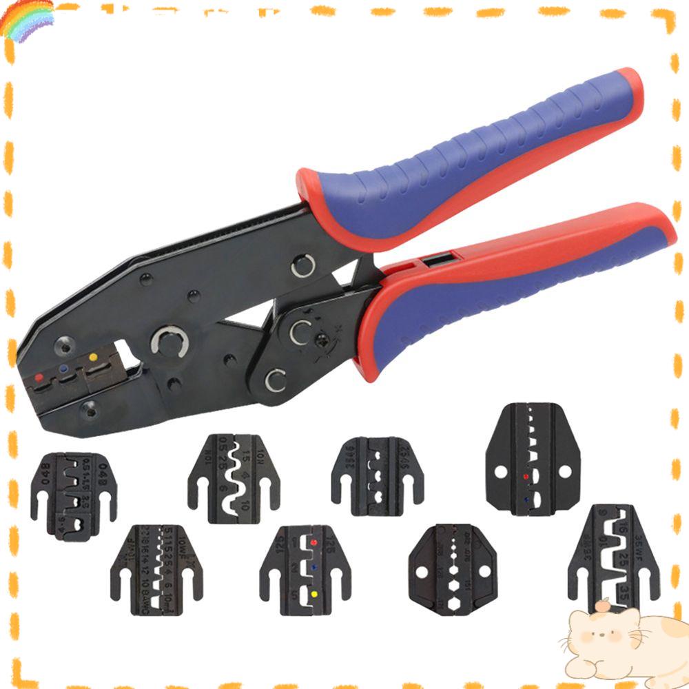 Solighter Ferrule Crimp Sets Alat Tukang Listrik Manual Wire Crimper Tool Wire Terminal Ferrule Crimper Plier Tang Crimping Tang Jaws